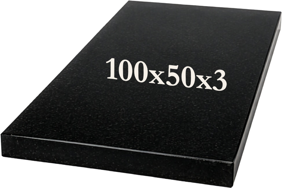 Вертикальний пам'ятник із надгробною плитою 100×50×5 (одинарний) VP100 — Плита