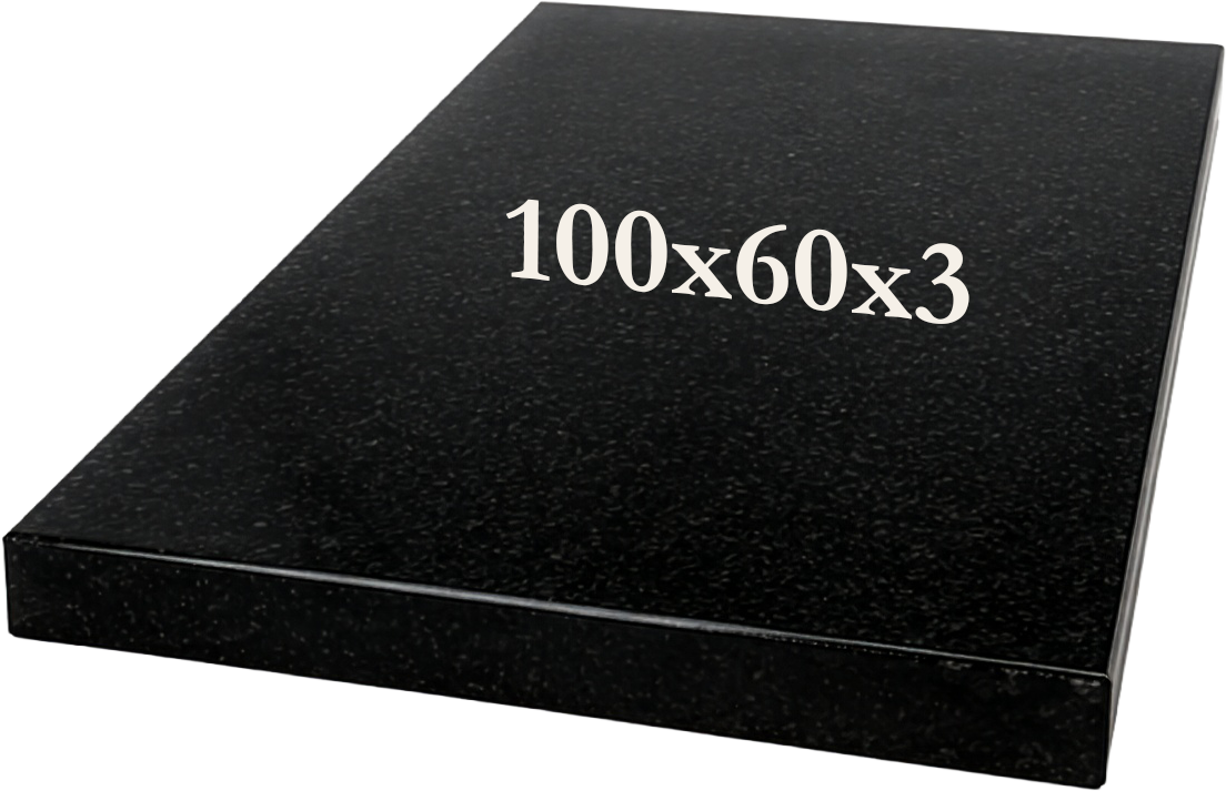 Вертикальний пам'ятник із надгробною плитою 100×60×5 (одинарний) VP100W — Плита