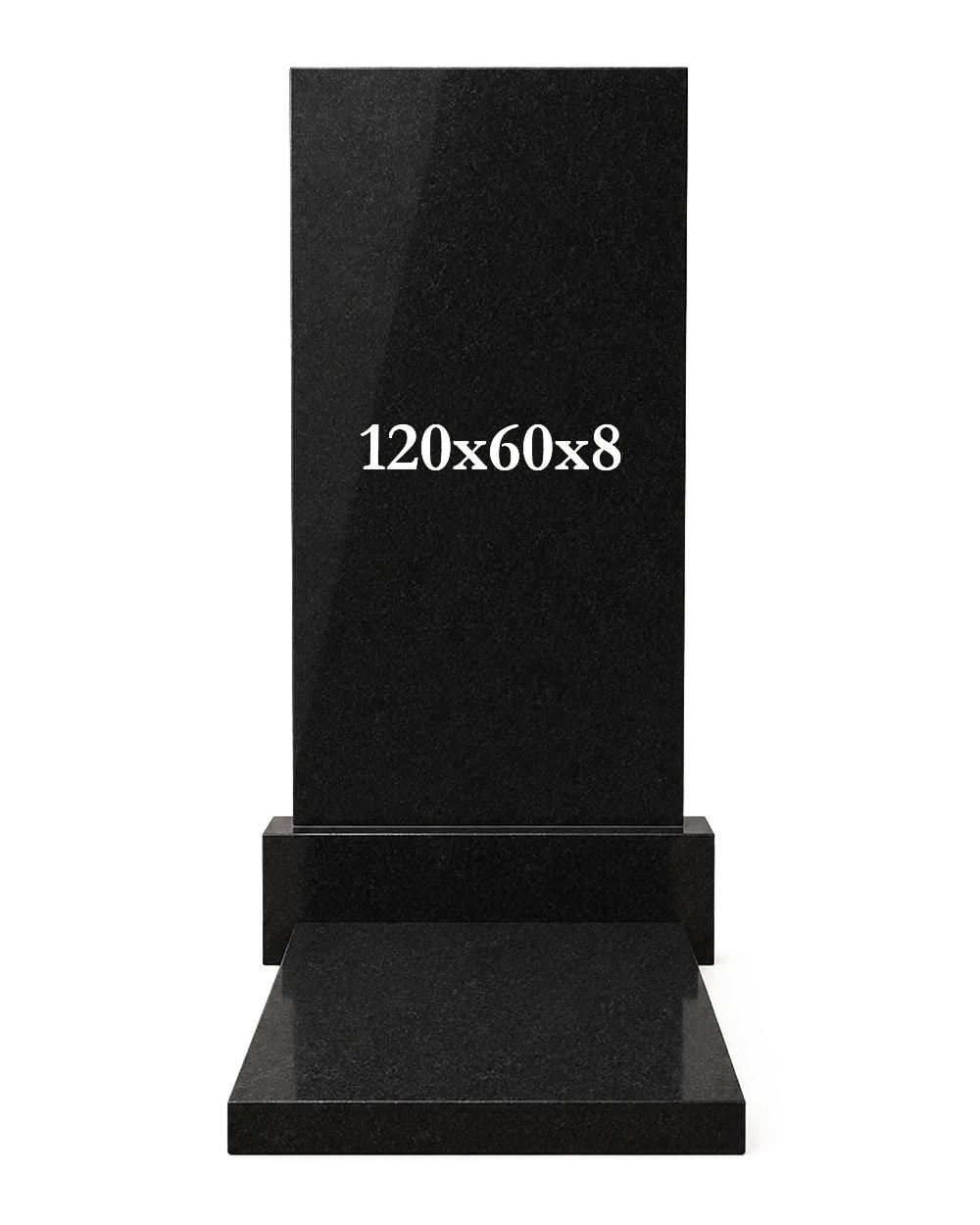 Монументальний пам'ятник з плитою VP120 — стела 120×60×8 см