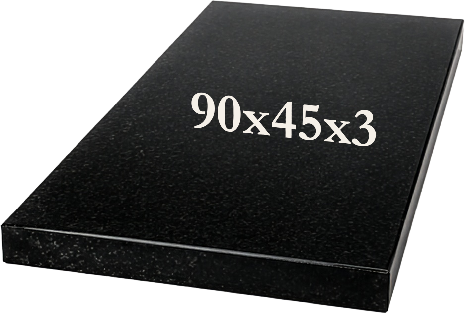 Вертикальний пам'ятник із надгробною плитою 90×45×5 (одинарний) VP90 — Плита